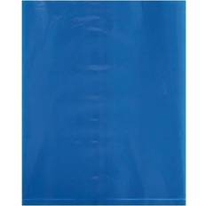 Blue Mailers Global Industrial Flat Poly Bags, 8"W x 10"L, 2 Mil, Blue, 1000/Pack