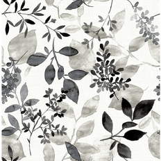 Nuwallpaper Black Breezy Peel & Stick Wallpaper
