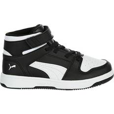 Textile Basketball Shoes Puma Little Boy's Rebound Layup Basketball Shoes - Black/White