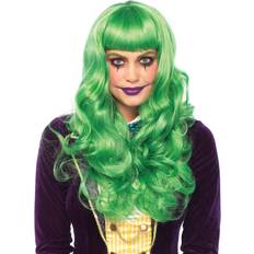 Superhjältar & Superskurkar Maskerad Långa peruker Leg Avenue Misfit Wavy Wig Green