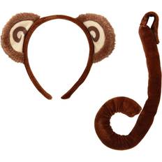 Animaux Accessoires Elope Ears and Tail Monkey Kit Brown