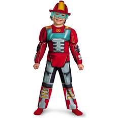 Disguise Boy's Transformers Heatwave Rescue Bots Toddler Muscle Costume 4-6