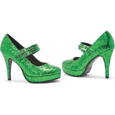 Ellie Shoes Green Glitter Shoes Green