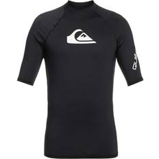 Little Boys All Time Short Sleeve Rash Guard Black Black