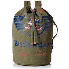 Laptop/Tablet Compartment Bucket Bags Budweiser EW435-GR Eagle Wings Drawstring Bucket Bag Green