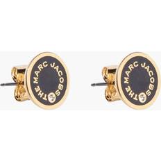 Marc Jacobs Örhängen Marc Jacobs The Medallion Studs - Gold/Black/Transparent