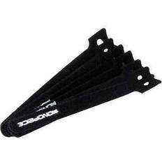 Monoprice Hook and Loop Fastening Cable Ties, 6in, 100 pcs/pack, Black