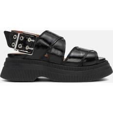 Ganni Sandales Ganni Creepers Chunky Buckle Sandal - Schwarz