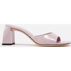 BY FAR Women's Romy Patent-Leather Heeled Mules