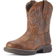 Brown - Women Riding Shoes Ariat Womens Anthem Round Toe Shortie Brown