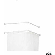 Barras de Cortina de Ducha Berilo Barra Para Cortinas De Ducha Aluminio 80 cm (24 Unidades)