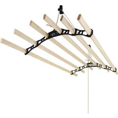 MonsterShop Black 6 Lath Clothes Airer 1.4m wilko