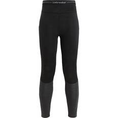 Icebreaker Womens 125 Zoneknit Leggings - Black/Jet Heather