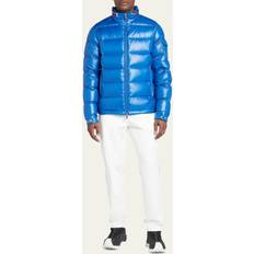 Moncler Herre Jakker Moncler Blue Bourne Short Down Jacket 73M BLUETTE