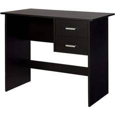 Gray desk with drawers OneSpace Adina 2 Drawers Writing Desk