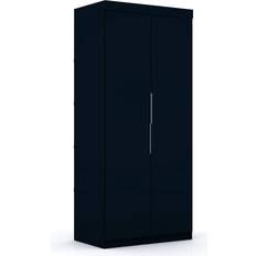 Blue Clothing Storage Manhattan Comfort Mulberry 2.0 Wardrobe