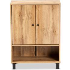 Baxton Studio Rossin Wood 2-Door Storage Cabinet