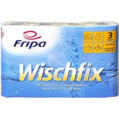 Papierhandtücher Küchenrollen, hochweiß, 3-lagig, 4 Rollen à
