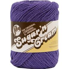 Yarn & Needlework Supplies Spinrite 102001-71 sugar'n cream yarn solids-grape 6pk