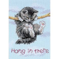 Dimensions Dimensions/Jiffy Mini Counted Cross Stitch 5"X7"-Hang On Kitty 14 Count