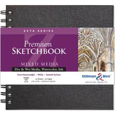 White Sketch & Drawing Pads Stillman & Birn Zeta Series Premium Hard-Cover Sketchbook 7 x 7