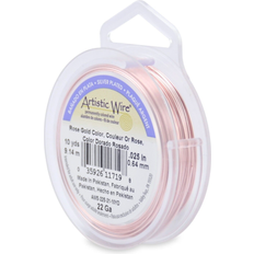 Artistic Wire 22 Ga Silver Pläterad Rose Gold Color 1 Rulle