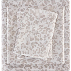 Madison Park Essentials Madison Park Essentials Printed Satin Bed Sheet Brown