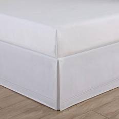 Valance Sheets Levinsohn Luxury Hotel Tailored Bed Skirt - Baratta Stitched Hem White King Valance Sheet White