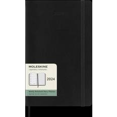 Notizblöcke Moleskine 12 Monate Wochen Notizkalender 2024, L/A5, 1 Wo