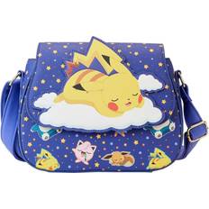 Loungefly Pokemon Sleeping Pikachu and Friends Crossbody Purse blue