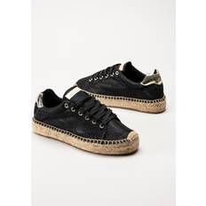 Dame - Svarte Espadrillos Replay Winn Espadrille Black Female