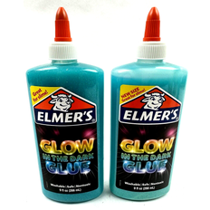 Blue Glue Elmer s Glow-in-the-dark Liquid Glue Washable Blue 9 oz