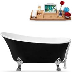 Claw Foot Bathtub Bathtubs Streamline Claw Foot Bathtub (N344CH-CH) 150.0x70.1