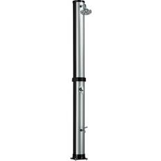 Silver Outdoor Showers tectake Solar Orinoco (404472) Silver, Black