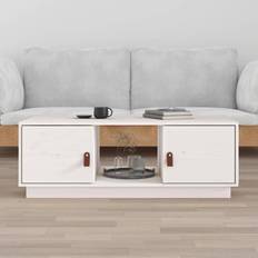 vidaXL 100x50x35 massivt fyrretræ Sofabord 50x100cm