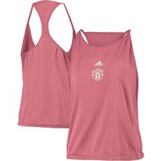 adidas AEROKNIT Seamless Loose Tank Top Pnkstr/White