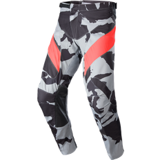 Camouflage - Men Trousers Alpinestars Crossbukser Racer Tactical, Cast Grå Camo/Mars Rød