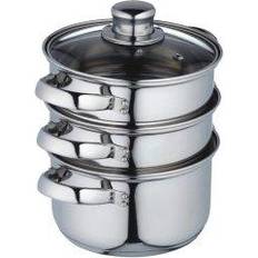 KitchenCraft Vaporetto De 3 Livelli De Acciaio Inossidabile 16 cm