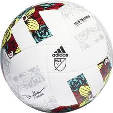 Soccer adidas MLS Training Ball - White/Solar Yellow/Power Blue