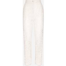 Dolce & Gabbana Pants Dolce & Gabbana High-rise lace pants white