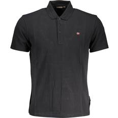 Napapijri Tøj Napapijri Ealis Sort polo med korte ærmer-Black Black