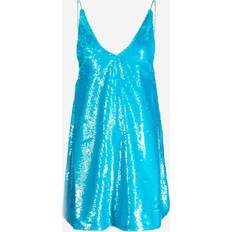 Ganni Sequined minidress blue