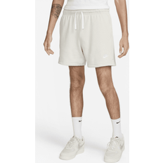 Nike Club Fleece Men's French Terry Flow Shorts - Light Bone/White