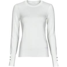 Guess Pullover Mit Halsnahem Ausschnitt - Weiß