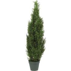 Plastic Christmas Decorations Nearly Natural Cedar Christmas Tree 48"