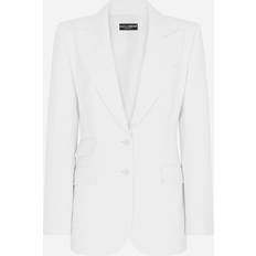 Bianco Blazer Dolce & Gabbana Single-breasted Woolen Turlington Blazer