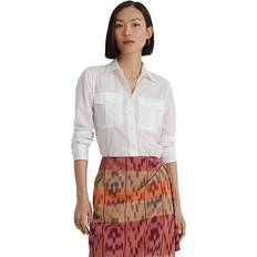 Lauren Ralph Lauren Cotton Voile Shirt White