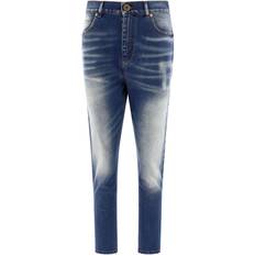 Balmain Vrouw Spijkerbroeken Balmain Jeans Met Logoplakkaat - Blauw