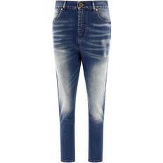 Balmain Dam Jeans Balmain Slim-fit Jeans Med Gulddetaljer - Blue