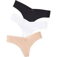 Commando Classic Thong 3-pack - Black/Beige/White